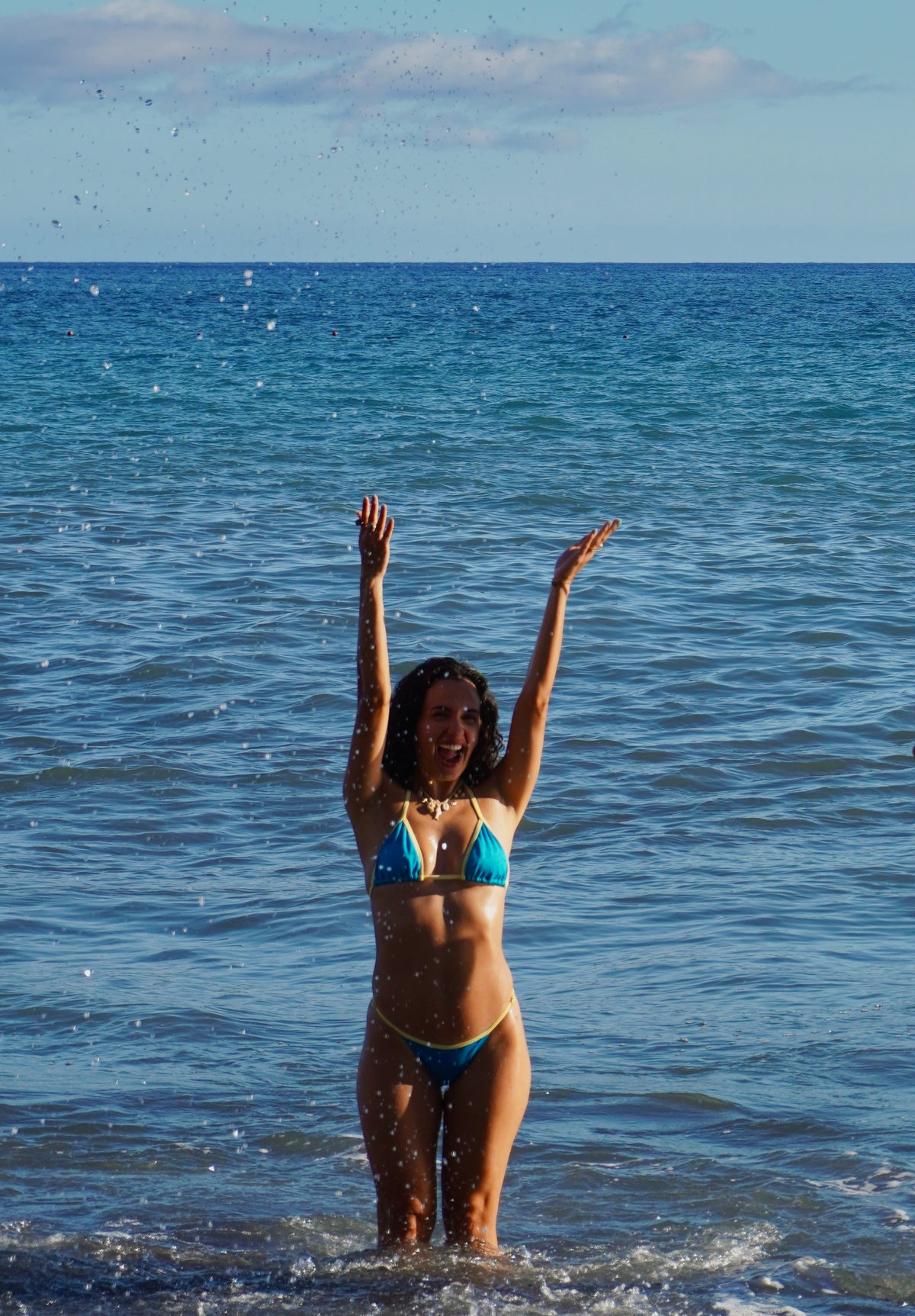 BIQUÍNI REIS MAGOS – Yellow & Blue Contrast Bikini Set