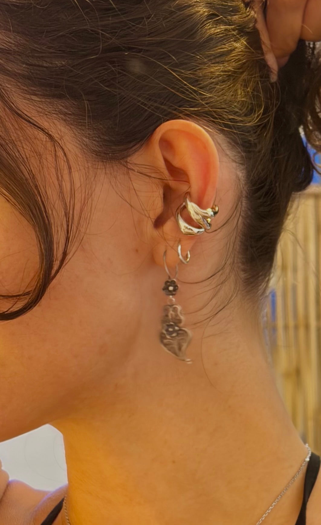EAR CUFF TWIST – Double Line Ear Cuff (Gold & Silver)