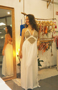 VESTIDO ALBA – Handmade Crochet Bust Maxi Dress (One Size)