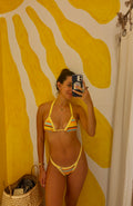 BIQUÍNI SOLARES – Striped Triangle Bikini Set