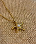 COLAR PERLA – Gold Plated Pearl & Starfish Necklace