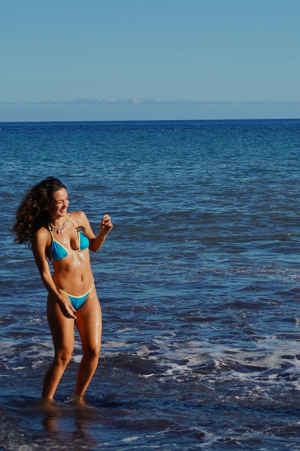 BIQUÍNI REIS MAGOS – Yellow & Blue Contrast Bikini Set