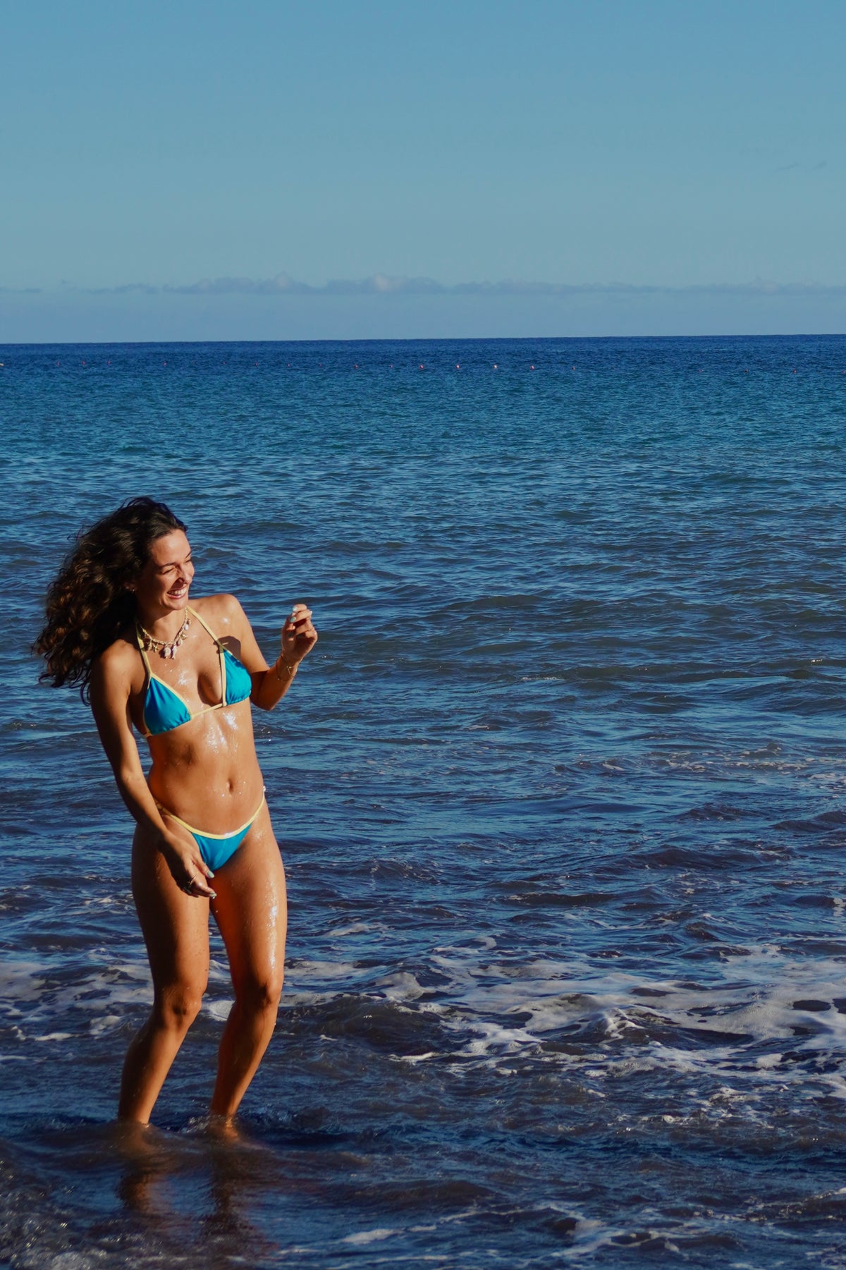 BIQUÍNI REIS MAGOS – Yellow & Blue Contrast Bikini Set