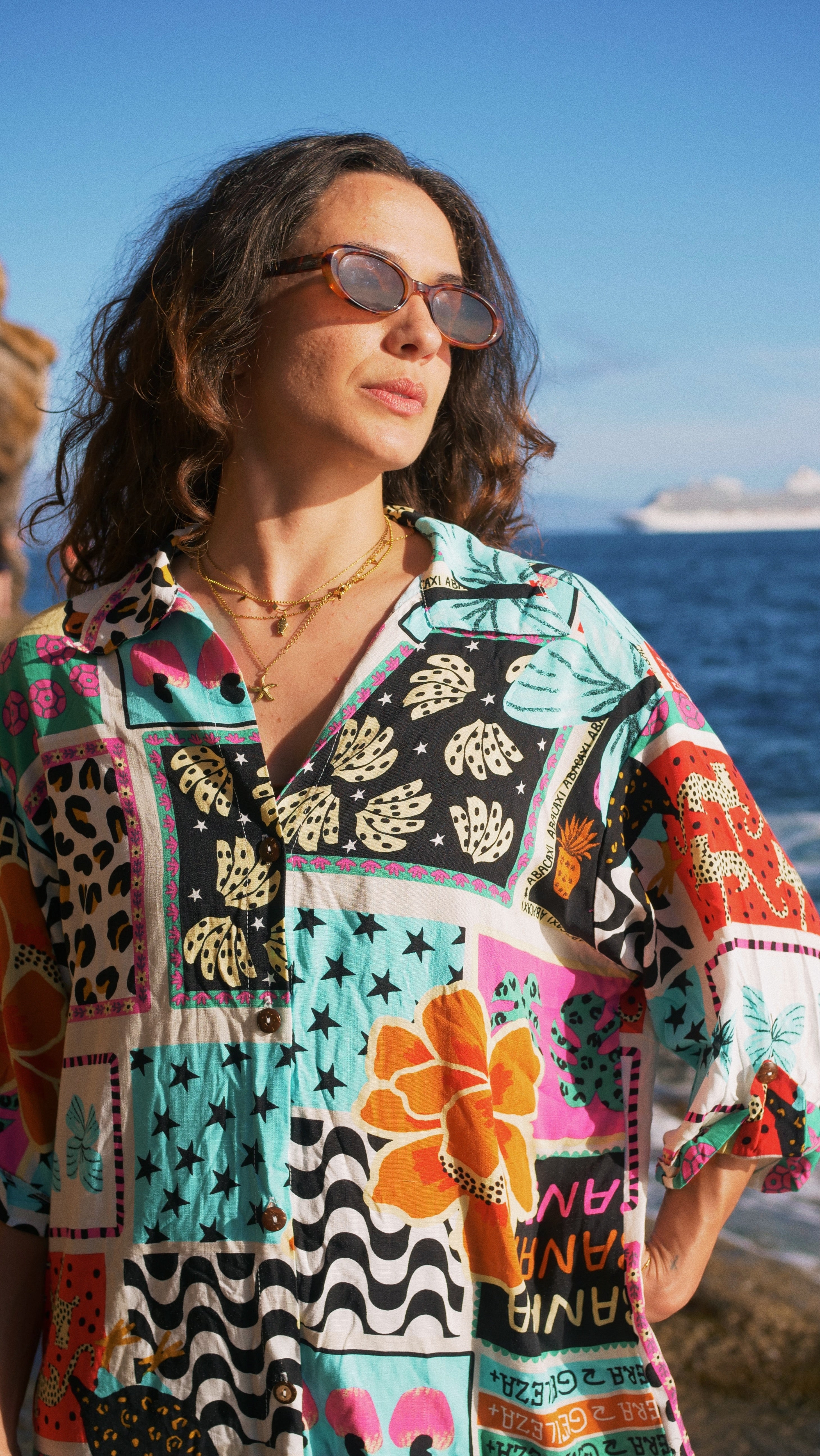 AURA CHEMISE – Fluid Viscose Beach Cover-Up