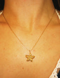 COLAR ESTRELA – Gold Plated Starfish Pendant Necklace