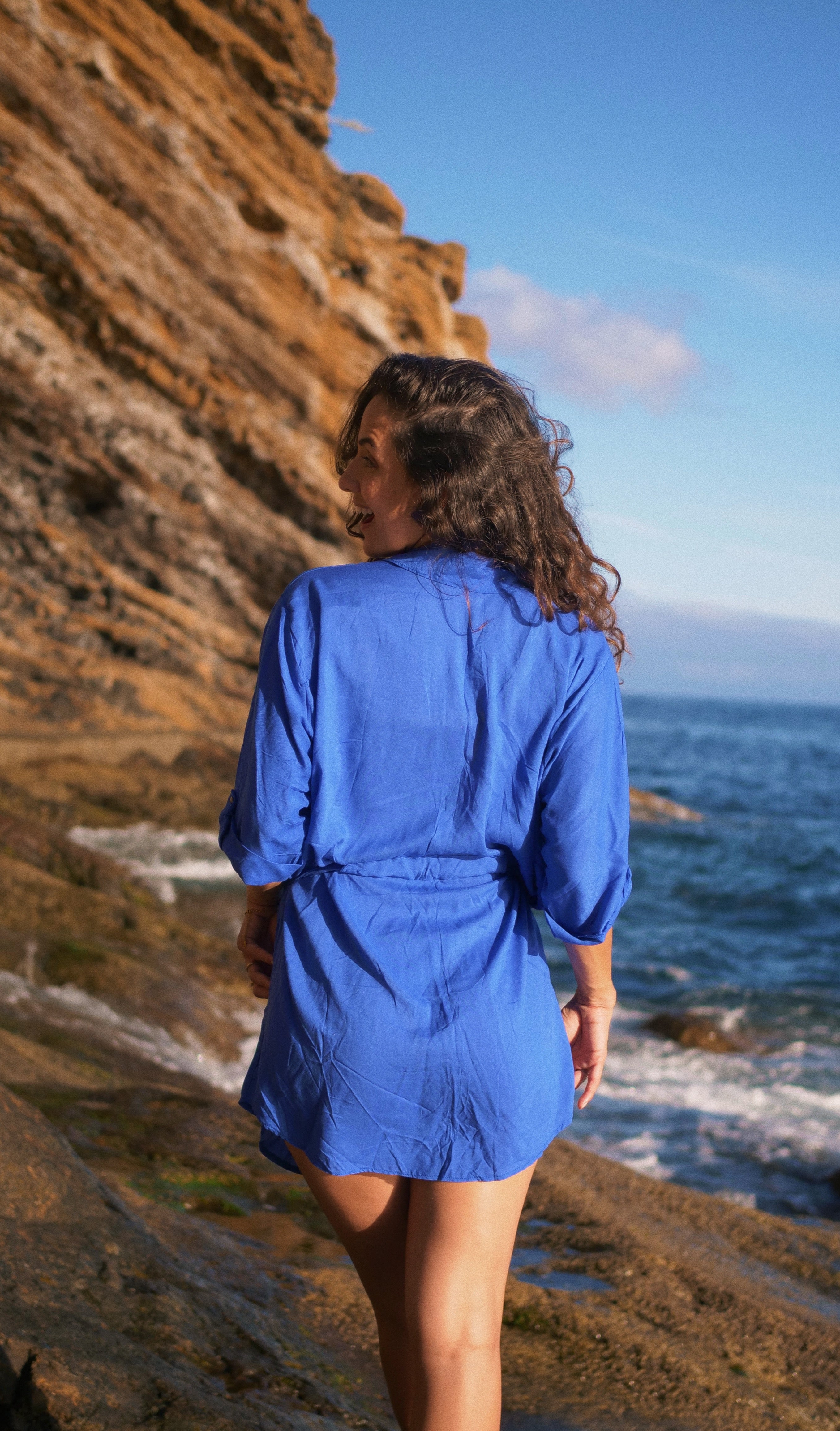 AURA CHEMISE – Fluid Viscose Beach Cover-Up
